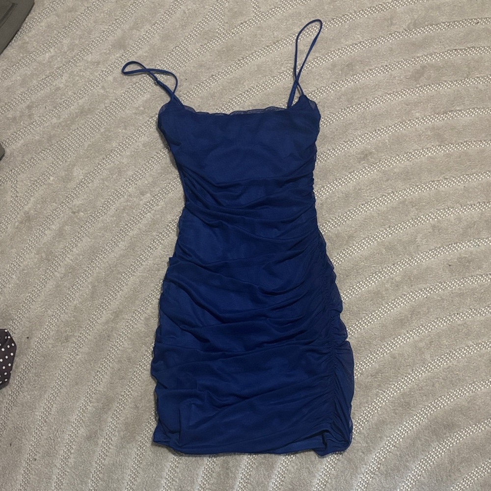 Lucy in the Sky Royal Blue Mini Dress